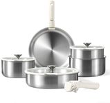 CAROTE 10Pcs Stainless Steel Pots a