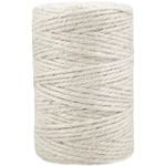 Leecogo White 2.5mm Jute Twine 328 Feet Heavy Duty Garden Twine String for Gardening Plant Crafts and Decorative Projects