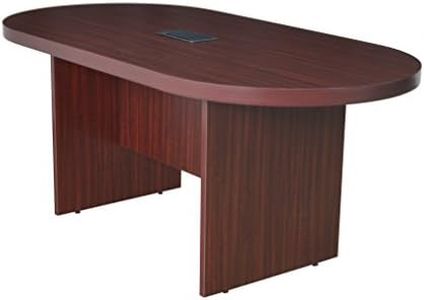 Regency and and Power Data Grommet Legacy Racetrack Conference Table, 71", Mahogany