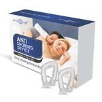 AMAZHEAL Anti-Snoring Device Silicone Nose Clip | Snore stopper magnetic Mini Comfortable Sleep Aid | Portable Snore Free Devices for Ease Breathing Men Women (Pack of 2) (Anti Snor- Color1)