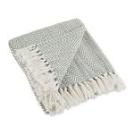 DII Cotton Throw Blanket, Artichoke, 50x60