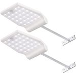 InnoGear Solar Gutter Lights Wall Sconces with Mounting Pole Outdoor Motion Sensor Detector Light Security Lighting for Barn Porch Garage, Pack of 2