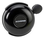 Schwinn Classic Black Bike Bell, Bicycle Accessories, Kids and Adult Bikes, Easy Installation, Loud Ringing Sound