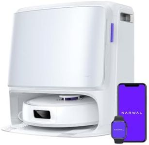 NARWAL Freo X10 Pro Robotic Vacuum Cleaner for Home, 11,000Pa Suction, Self-Cleaning & AI Powered Base, EdgeReach Mop Extension, De-Tangling Side Brush & Floating Roller Brush, 120-Day Dust Storage