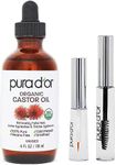 PURA D'OR 4 Oz ORGANIC Castor Oil -