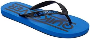 Quiksilver Boy's Java Wordmark Beach Pool Shoes, Blue Black Blue Black Xkbk, 13 UK Child