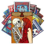 HK Studio Vintage Posters of Rock Music | Self-Adhesive Indie Posters for Room Aesthetic 90s | Indie Room Decor Aesthetic Collage Kit for Wall | Old School, Retro Rock Band Posters, 7.8"x11.8" Pack 12