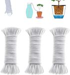 200 Feet Self watering Wick Cord for Vacation Self-watering Planter Pot DIY Automatic Watering Device System Potted Plant Sitter Auto Drip Irrigation Waterer to Water African Violet Cotton String Rope