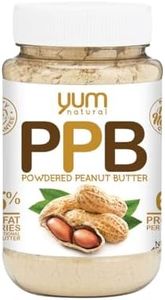 Yum Natural PPB Powdered Peanut Butter Protein Powder 450 g, Natural Flavour