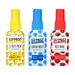 Lu-Mist Toilet Bowl Spray (Pack of 3) 3 x 60ml (Citrus Fresh, Rose Bowl, Coastal Breeze)