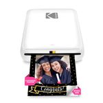 KODAK Step Instant Smartphone Photo Printer, Portable Mini Color Wireless Mobile Printer, Zink 2x3” (5.1x7.5 cm) Sticky-Back Photos, Bluetooth Compatible with iOS & Android Devices, Editing App, White