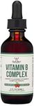 Double Wood Supplements Liquid Vitamin B Complex - 2 Month Supply - Max Absorption - B3, B6, B7 (Biotin), B9, and Vitamin B12 - Cherry Flavor - 2 FL OZ