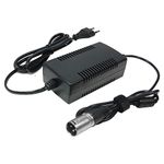 Trade-Shop power supply, charger, 42 V, 2 A for 36 V batteries with 18.5 mm x 15.5 mm 3 pin XLR connector, replaces HP1202L3, for 36 V batteries, Prophete Alu-Trekking, Mifa, Rex, Aldi, Lidl