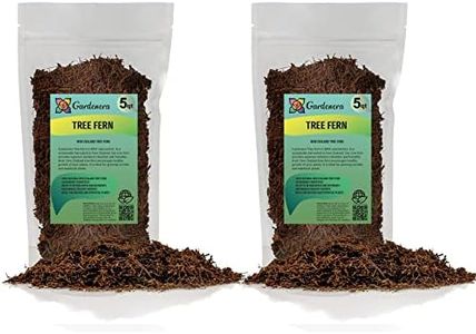 GARDENERA's Premium New Zealand Tree Fern - 10 Quart - Growing Medium for Orchids and Epiphytes | Provides Optimal Drainage and Aeration (2 Bags of 5 Quart)