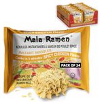 Mala Ramen Instant Noodle - Spicy Chicken Noodles 85G (Case Of 24) 2.04 Kg - Cooks In 3 Minutes