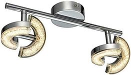 T&S lighting Ceiling light 16 LEDs Chrome 1-4 Flame 6.0Watt 360° swivel and 90° swivel spot beams (12)...