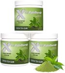 XyloBurst Gum | Xylitol Chewing Gum | Sugar Free, Gluten Free, Keto Friendly | Aspartame Free Gum For Oral Health | Green Tea | 100-Count Jar, Pack of 3