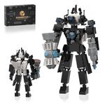 Skibidi Toilet Titan Cameraman Building Toy Sets Compatible with Lego, Titan Cameraman Building Blocks, 412 Pcs Upgraded Titan Cameraman Figure, Titan Speakerman Tvman Building Bricks for Christmas