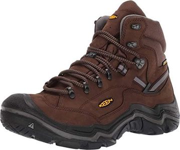 KEEN Men's Durand 2 Mid Height Waterproof Hiking Boots, Cascade Brown/Gargoyle, 12