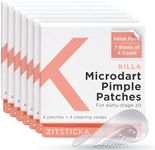 ZitSticka Killa Acne Patches for Face - World's Most Potent Pimple Patch with Fast-Acting Microdarts - Starts Working within 2 Hours for Deep, Early-Stage Zits & Blemish (7 Boxes bundle, 28ct)