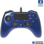 Hori Pad 4 FPS Plus Wired Controller Gamepad for PS4 PS3 Blue