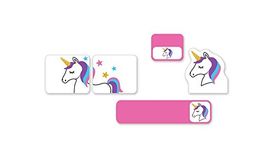 Preschool Labels for Clothing, Lunch Boxes and Shoes for Back to School (Bella Unicorn)