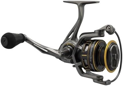 Team Lew's Custom Pro Speed Spin Spinning Fishing Reel, Right or Left-Hand Retrieve, Aluminum Frame, Premium 12 Stainless Steel Ball Bearings