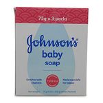 Johnson & Johnson Baby Soap, 75G (Pack Of 3)