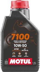Motul 7100 4T 10W-50 API SN Fully Synthetic Motorcycle Engine Oil – High Performance Protection, Smooth Gear Shifting & Superior Engine Care for Long-Lasting Riding, 1.5L