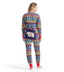 Little Blue House by Hatley Adult Union Suit, Navy Fair Isle, Large