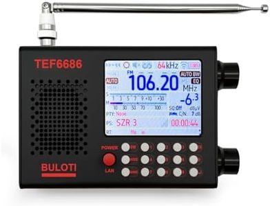 TEF6686 Portable Shortwave Radio,AM FM SW LW Ultra High Sensitivity Full Band Radios,with 2.8-inch LCD Display and DSP Receiver,Suitable for Indoor, Outdoor, Travel, Camping,Climbing