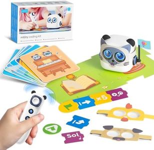 Makeblock mTiny Coding Robot Kit, Early Childhood STEM Educational Smart Robot Toy for Kids Aged 4+, DIY Screen Free Rechargeable Remote Control Robot Boys and Girls