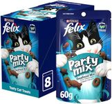 FELIX Adult Cat Treats Seafood Party Mix 8x60g