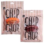 Combo of Chip Chop Dog Treat, Healthy Nutritious Treat Roast Duck and Sweet Potato Chicken Easily Digestible Treats, Suitable for All Dog Breeds, 70 gm Each.