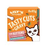 Lily's Kitchen Wet Cat Food for Kittens 8 x Tins (85g) - Tasty Cuts in Gravy mixed Multipack