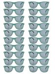 QYVEWY 20 Pairs Wholesale Sunglasses for Men Women in Bulk Retro Cheap Glasses for Party Supplies (Emerald green)