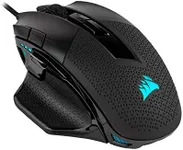 Corsair Nightsword RGB, Performance Tunable FPS/MOBA Gaming Mouse, Black, Backlit RGB LED, 18000 DPI, Optical