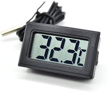AptechDeals Mini LCD TPM-14 digital thermometer sensor wired for Room Temperature/fridges, Indoor Outdoor Portable Pocket LCD Electronic Temperature Meter