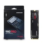 Samsung 980 PRO 2TB PCIe SSD - 7,000 MB/s 4.0 x 4 M.2 NVMe Gen4 Internal Gaming Solid State Drive with V-NAND Technology for Laptops Desktops and Crypto Chia Mining - MZ-V8P2T0B/AM