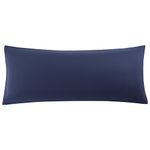 sourcing map Soft Brushed Microfiber Body Pillow Cover with Zipper Closure, Bolster Pillow Cases Long Pillow Cases for Body Pillow Navy 20"x60" (5ft)