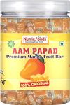 "NUTRIEFOODS" Enriching Your Taste Aam Papad | 100% Natural Fruit Candy | Premium Mango Fruit Bar, Mango Toffee/Mango Candy (400Gram), Fresh