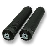 MGP Stunt Scooter Handlebar Grips - Latex Free 180mm Swirls TPR Grind Grips Stunt Scooters and BMX Bikes (Black)