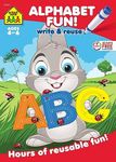 School Zone - Alphabet Fun! Write & Reuse Workbook - Ages 4 to 6, Preschool to Kindergarten, Tracing, Printing, Letters, Sounds, Phonics, Wipe Clean (School Zone Write & Reuse Workbook)