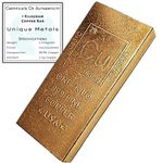 1 Kilo Copper Bar Bullion Paperweight - 999 Pure Chemistry Element Design w/COA by Unique Metals