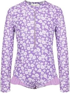 GRACE KARIN Teen Swimsuits Girls One Pieces Long Sleeve Bathing Suits Size 14-16 Summer Beach Wear