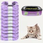 Lot de 10 Recharges De Litière pour Chat 4,6 M Violet Recharge pour Chat Compatible avec Litter Genie Compatible avec La Poubelle litterlocker