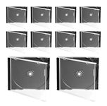 CD/DVD Jewel case Black Tray 10.4mm Pack of 10