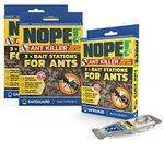 NOPE! Ant Killer Bait Station (9 x 5g) Indoor & Outdoor Ant Traps. Eradicates Ants and their Colony & Nest