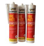 Fire Sealant, (3 pack) Everbuild Everflex Fire Mate Intumescent Sealant, Fire Mastic, 295ml, seals and fills gaps in fire rated partitions and door frames, White, by Approved Supplies Ltd