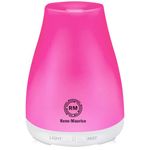 Rene Maurice Essential Oil Diffuser Ultrasonic Aromatherapy Diffuser | Aroma Humidifier Glass Diffuser, 7 Color Changing Light | Auto-Off-Ultra-Quiet for Home Office Diwali Gift Aroma Diffuser (200ML)